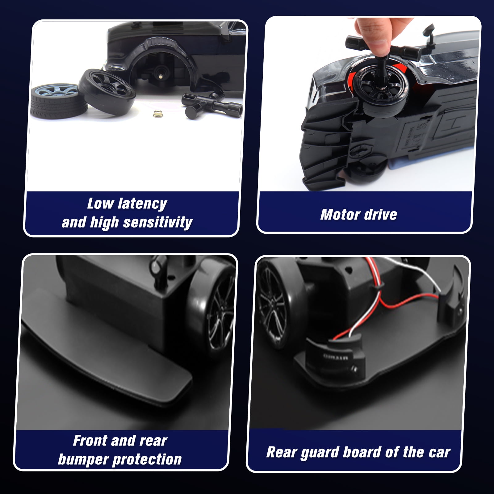 RC Drift Car, 1:16 High Speed Remote Control Racing Car with Headlight Drifting Tires and Racing Tires for Adults and Kids