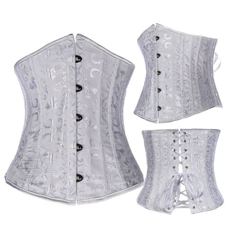 

Corset Top for Women Waist Training Sexy Lingerie Cosplay Shaperwear Waist Cincher White
