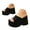 Black, variant on Mepaouo Womens Flatform Shoes Open Toe Thick Sole Fashion Slippers Arch Support Comfy Walking Shoes