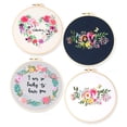 thumbnail image 3 of Bordado A Mano Con Patrones De Amor, Juego De Costura Artesanal, Herramientas De Costura Redondas Impresas A Mano, Decoración Del Hogar Para Niñas Y Niños Principiantes Speravity HA041987-02, 3 of 5