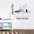 thumbnail image 2 of Pegatinas de pared con ramas de árboles negros, hojas de vivero, vinilo extraíble para pared, papel tapiz, decoración del hogar para sala de estar, dormitorio y decoración de granja (gato), 2 of 4