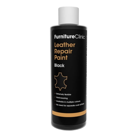 Furniture Clinic Leather Repair Paint | 2-in-1 Seal and Color | Use on Scratches, Tears, and Holes in Car Seats, Furniture | Quick and Easy
