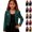 Green, variant on Girls Jacket Silver Foil Long Sleeve Short Cape Cardigan Coat for Kids Girls Formal Party Carnival Outerwear