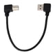 thumbnail image 1 of Cable de escáner de impresora de 20 cm, USBA con curva izquierda macho a USBB con curva izquierda macho, línea negra, 1 of 8