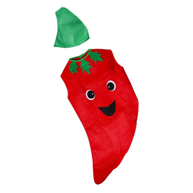Ropa de Disfraces con Chili/Plátano/Sandía con Sombrero de de Carnaval de Halloween /Niños Kid Chilli 88 x 45cm mayimx Traje de chile
