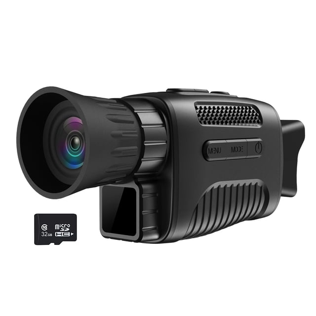 12MP 1080P 4X Digital Zoom Monocular Infrared Day Night Use Photo Video Playback Modes 200M Full Dark Viewing Distance for Hunts Boating Journey