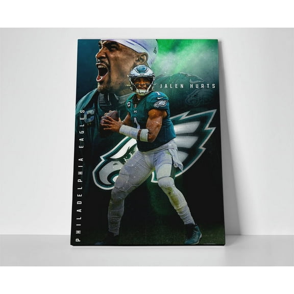 Jalen Hurts Philly Poster or Wrapped Canvas