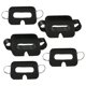 thumbnail image 2 of 100 Uds. Mascarillas desechables para la cara, cubierta para los ojos, tela no tejida, fácil de usar, relleno , máscara para auriculares , Negro, 2 of 8