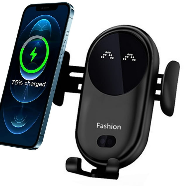 Wireless Car Charger,Qi Fast Charging Auto-Clamping Car Phone Holder, Air Vent Windshield Dashboard Car Phone Mount,for iPhone Samsung LG