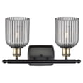 thumbnail image 2 of 516-2W-BAB-G559-5SM Innovations Lighting Bridal Veil - 2 Light Bath Vanity-10 Inch Tall and 15 Inch Wide-Black Antique Brass Finish-Light Smoke Glass, 2 of 2