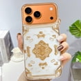 thumbnail image 3 of Case For Apple iPhone Air / 17 Pro / 17 Pro Max Series Case, Slim Thin Transparent Flexible Clear TPU Shockproof Phone Case For iPhone 17 Series, White Gold Retro Shangshui Pattern (1), 3 of 6