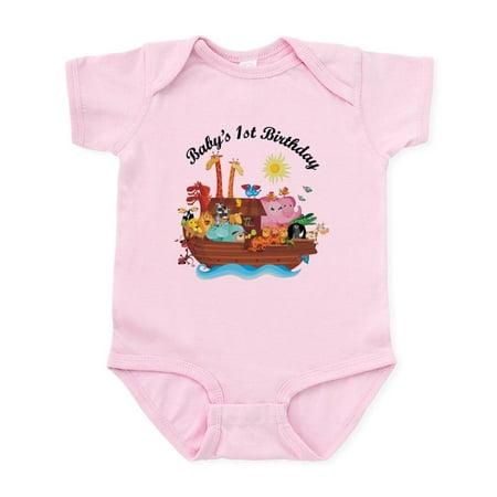 

CafePress - 1St Birthday Noah s Ark Infant Bodysuit - Baby Light Bodysuit Size Newborn - 24 Months