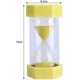 thumbnail image 3 of Temporizador de reloj de arena (3 minutos amarillo) 3/10/20/30/60 minutos Reloj temporizador Gestión decoración cocina regalo oficina en casa, 3 of 5