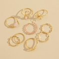 thumbnail image 4 of LAICAIW Black Knuckle Rings Set for Women Girls Vintage Stackable Midi Rings Boho Crystal Pearl Sea Wave Finger Ring Pack, 4 of 6