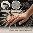 thumbnail image 6 of ODIKA Gothic Vintage Bordered Border Distressed Astrology Round Boho Refined for Dorm Room, Small Living Apartment, Stain Resistant Low Profile, 6 of 7