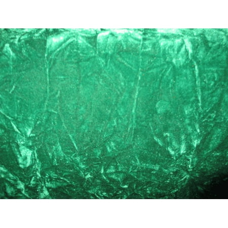 Crushed Flocking Velvet Upholstery/Curtain Fabric 10 Colors 60" by The Yard (KELLY GREEN)