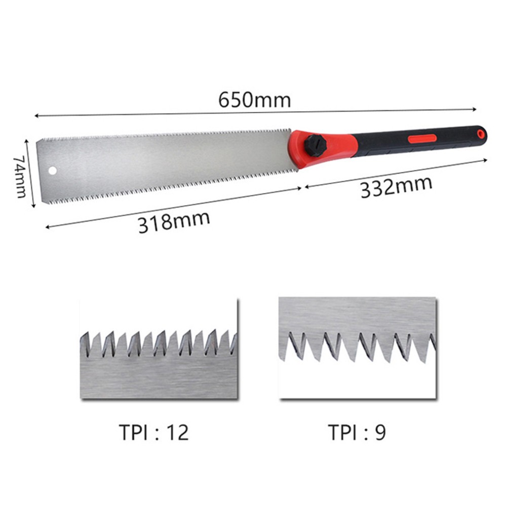 Hand Saw with Wooden Handle  Master Precision Cutting with Soteck's  Professional-Grade Pruning Saws