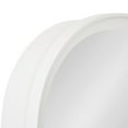thumbnail image 6 of DesignOvation Herenshaw Modern Arched Bathroom Cabinet with Mirror, 20 x 6 x 30, White, Decorative Wooden Bathroom Mirror with Storage for Bath Medicine Cabinet or Over-the-Toilet Storage, 6 of 9