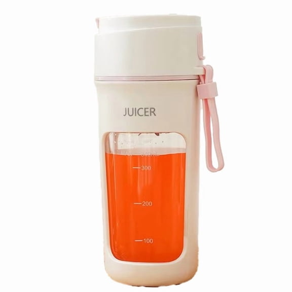 Portable Juicer Electric Blender Multifunction Maker Machine Fruit Extractors Smoothies Mixer 6 Blades 1200mAh Pink