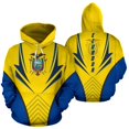 thumbnail image 3 of Sudadera con capucha con estampado de mapa y bandera de Ecuador, sudadera con capucha con emblema nacional ecuatoriano para hombre, ropa informal, sudadera deportiva para hombre, 3 of 5