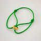 thumbnail image 1 of Pulsera de pareja de tres anillos sin costuras con cuerda roja de oro de la suerte, joyería de moda, regalo del día de San Valentín, 1 of 6