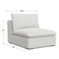 thumbnail image 5 of Simpli Home Jasmine Center Armless Sofa Module in Performance Fabric, 5 of 11