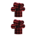 thumbnail image 4 of Naiovety Cinta con cable de Navidad, decoración a cuadros, tela de arpillera, ambiente de casa de campo, decoración a cuadros, vacaciones para negro rojo 15m 2Conjunto, 4 of 6