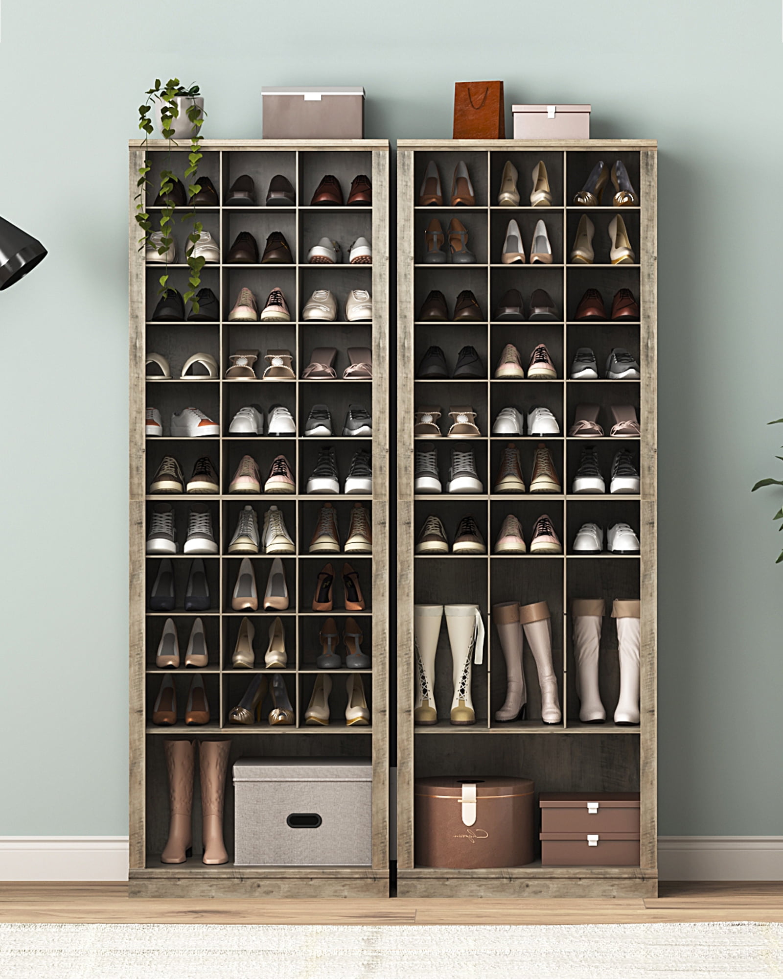 U&Q Modern Shoe Cabinet with Hidden Shoe Rack,Entryway Cabinet Large  Capacity Shoe Storage Organizer,Creative Closet Shoe Cubby Decorative