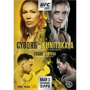 UFC Unisex 222 Mar 3 Saturday Official Poster, Multicoloured, One Size