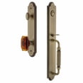 thumbnail image 5 of Grandeur Arc F Grip Single Cylinder Handleset with Baguette Amber Knob, 5 of 5