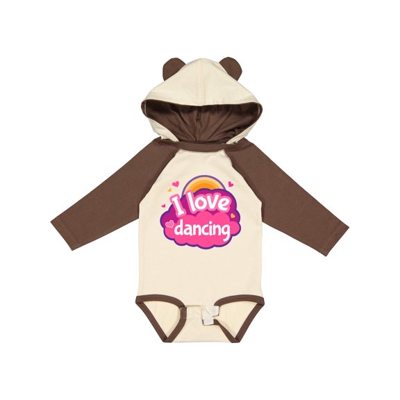 Inktastic I Love Dancing Dance Teacher Girls Long Sleeve Baby Bodysuit
