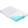 thumbnail image 1 of 2-3 Inch Mattress Topper Cover (Only Cover) Memory Foam Protector Microfiber Memory Foam for Latex Mattress Topper Gel RV(Twin 75 x 38 Inch,White), 1 of 7
