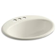 thumbnail image 5 of Kohler K-2905-4-FF Farmington Drop-in Bathroom Sink with 4 in. Centerset Faucet Hole - Sea Salt, 5 of 9