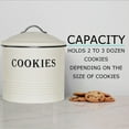 thumbnail image 4 of Blue Donuts  Tin Cover, Ivory Cookie Jar, 4 of 7