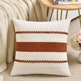 thumbnail image 5 of Fancy Homi Set of 2 Rust Boho Lumbar Decorative Throw Pillow Cover 12x20 inch for Couch Bed Sofa, Aesthetic Modern Organic Fall Room Decor, Soft Cotton Cute Terracotta Farmhouse Cushion Case, 5 of 7