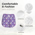 thumbnail image 4 of Pofeuu Owl And Flowers Print Women's Athletic Shorts Running Workout Shorts Tummy Control Quick Dry Gym Shorts with Pockets Double layer sports shorts-Medium, 4 of 7