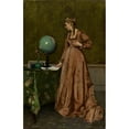 thumbnail image 2 of Alfred Stevens 11x14 Gold Ornate Wood Frame and Double Matted Museum Art Print Titled - News from Afar (1860s), 2 of 4