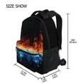 thumbnail image 2 of ALAZA Fire and Water Pattern School Backpack Elementary Stylish Bookbag Laptop Bags Travel Daypack, 2 of 9