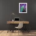 thumbnail image 3 of Colberg, Lisa 12x14 White Modern Wood Framed Museum Art Print Titled - Botanical Peacock 1, 3 of 4