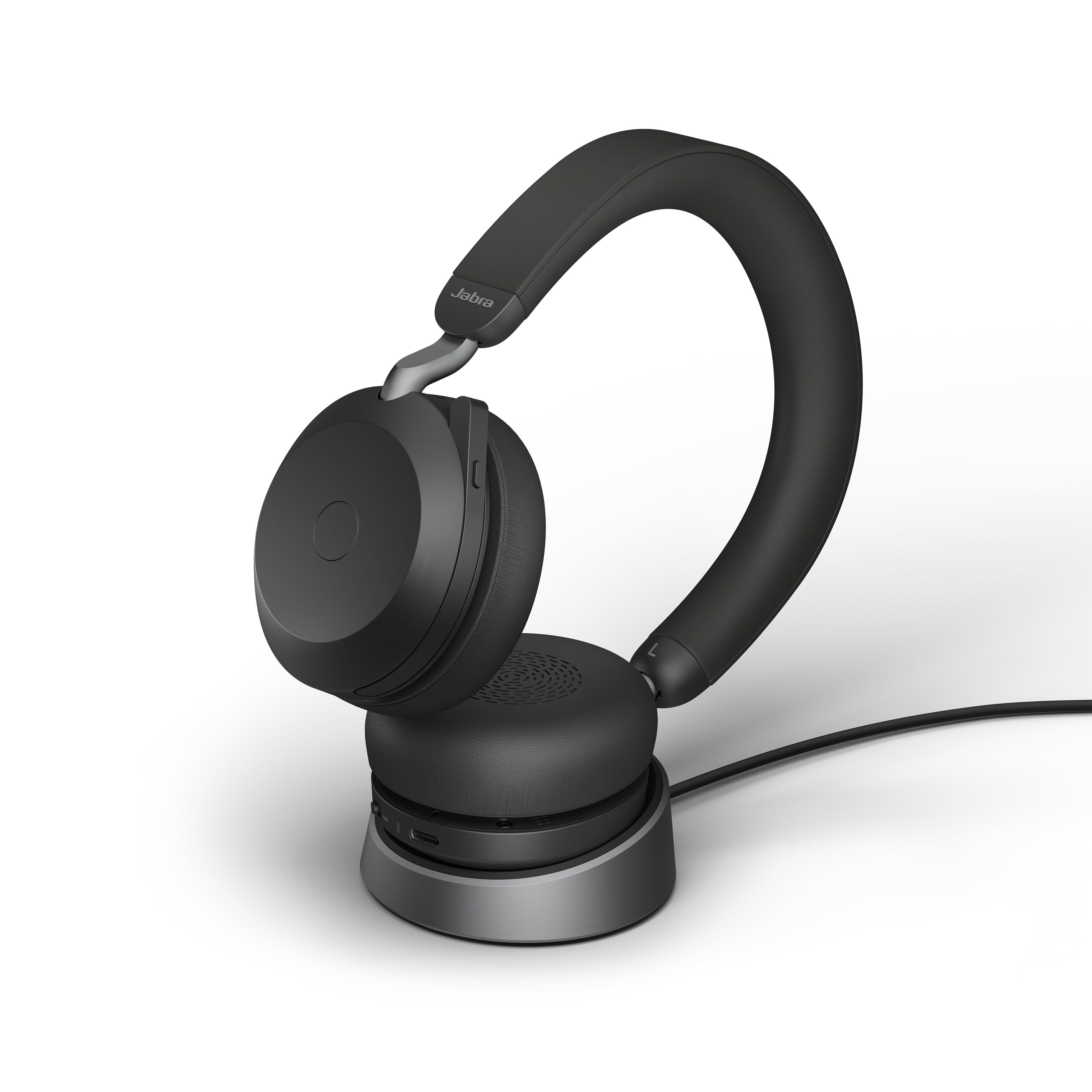 Jabra Evolve2 75 - USB-C UC with Charging Stand - Black Wireless Headset /  Music Headphones