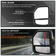 thumbnail image 5 of Spec-D Tuning Chrome Power Heated Tow Mirrors w/ Temperature Sensor + LED Signal Compatible with 2017-2019 Ford F250 F350 F450 Super Duty Left + Right Pair, 5 of 7