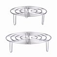 thumbnail image 3 of 16cm High-Legged Triangular Steaming Rack - 304 Stainless Steel, Multifunctional for Dim Sum & Buns, Water-Separation Design, Easy to Clean, Space-Saving, Home Kitchen Essential (Berlin Classic Y, 3 of 5