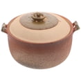 thumbnail image 3 of Versatile Terracotta Cooking Pot with Handle for Stews and Soups Durable Clay Cookware for Home Kitchen Use Multi, 3 of 9