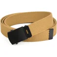 thumbnail image 1 of Hold’em Men’s Military Belts with Adjustable Buckle Male Adult - Tan (One Size), 1 of 7