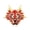 Red, variant on Dragon Totem Lapel Pin Versatile Chinese New Year Zodiacs Dragon Brooch Pins