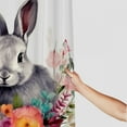 thumbnail image 3 of COMIO Shower Curtain for Bathroom Forest Animals Rabbit, Multiple Sizes White, 3 of 6
