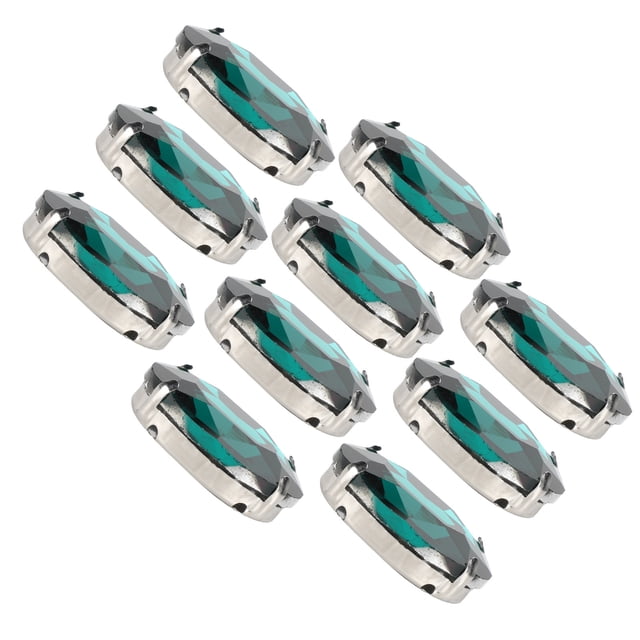 Sew On Crystals Glass Rhinestones Clothes Decorations Sewing Beads Sewing Accessory 10pcs Sew On Rhinestones Crystals Shiny Buttons Decoration For DIY Crafts Clothes Shoes Bags