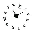 thumbnail image 3 of Wall Clock Silent 3D Modern Black Acrylic DIY Self Adhesive Wall Clock for Living Room Home, 3 of 5