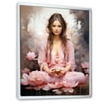 thumbnail image 2 of Designart "Asana Of The Lotus In Yoga" Yoga Floater Framed Wall Art Living Room, 2 of 5