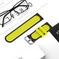 thumbnail image 3 of Correa de reloj de silicona de 20 mm para Garmin Vivoactive 3 (negro + amarillo), 3 of 9